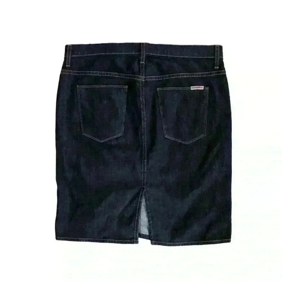 Hudson Dark Blue Denim Straight Skirt Size 27 - Picture 2 of 6